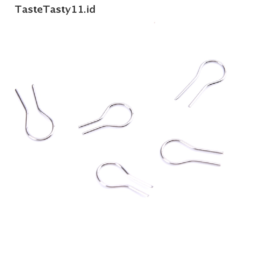 【TasteTasty】 100pcs High Temperature Resistance Tungsten Wire Hanging Firing Hook Jump Rings .