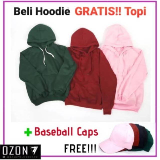 Jaket polos jaket Sweater Jaket Hoodie Jumper Polos Gratis baseball caps topi baseball distro polos