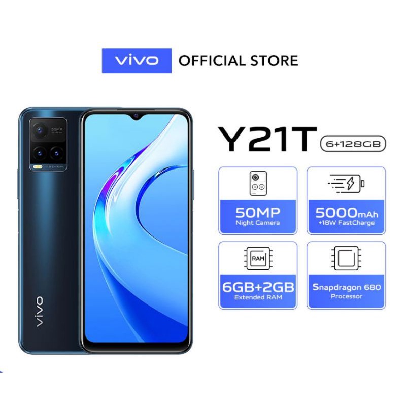 VIVO Y35 RAM 8/128 GARANSI RESMI VIVO INDONESIA