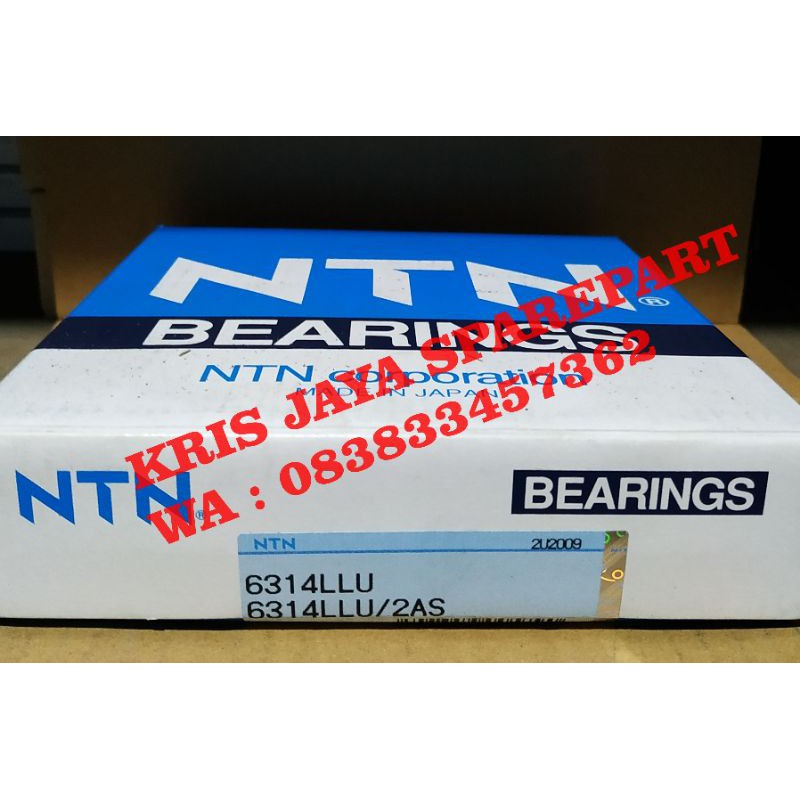 bearing 6314 2rs merk ntn japan
