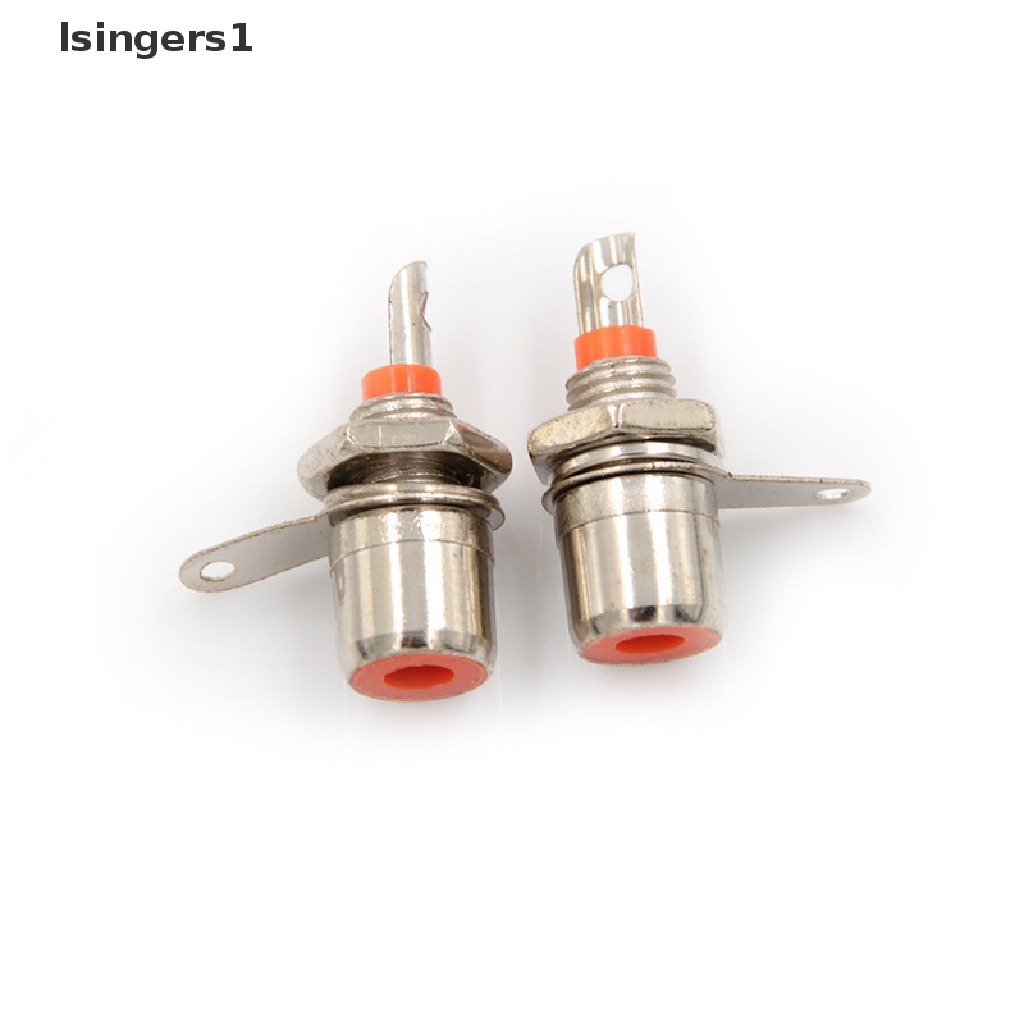 (lsingers1) 4pcs Konektor Soket RCA Female Bahan Metal