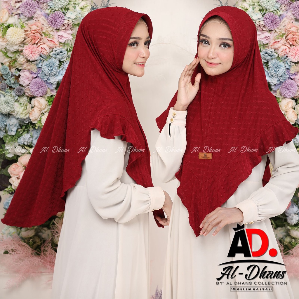 Al-DhansJilbab Instan ashfya Jersey Amanda