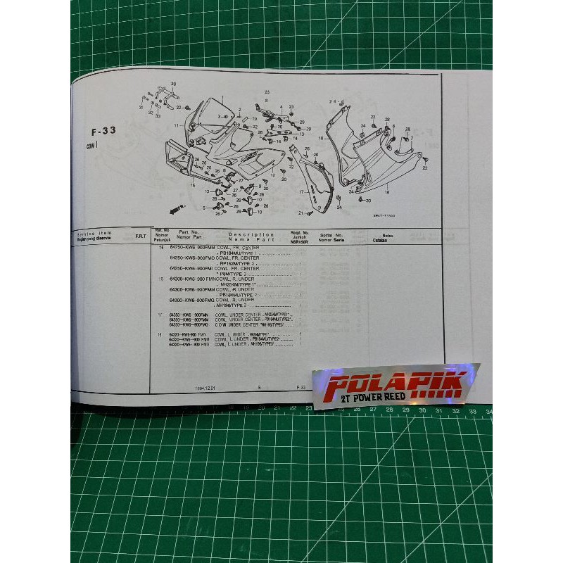 PART KATALOG HONDA NSR 150 R Part catalog catalogue honda NSR R 150