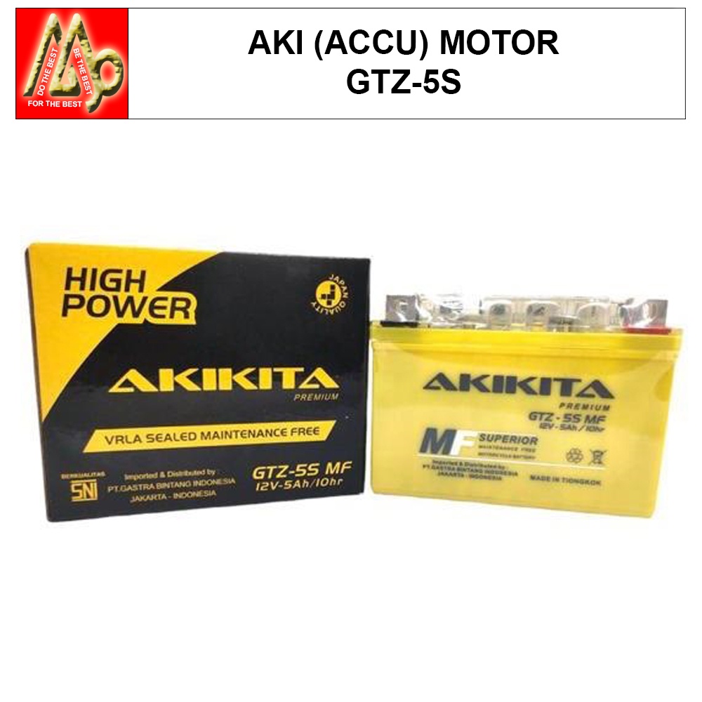 Karisma / Battery (Aki Motor) (Accu) GTZ5S-B / GASTRA (GSL) (AKIKITA)