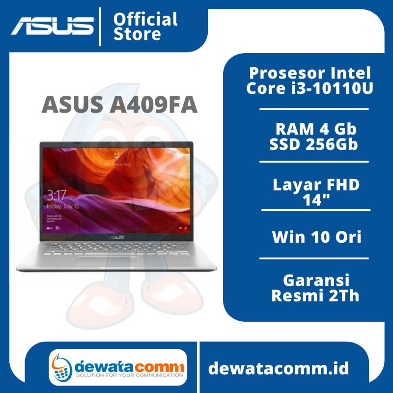 NOTEBOOK ASUS A409FA CORE I3 4/256GB