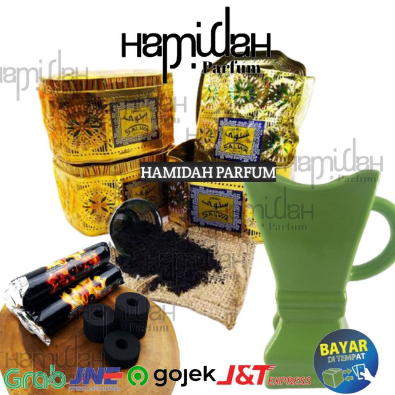 (Bisa COD) Paket Buhur Murah Salwa Bukhur Dupa Gahru Arang Magic Mabkhara Menyan Arab Gaharu