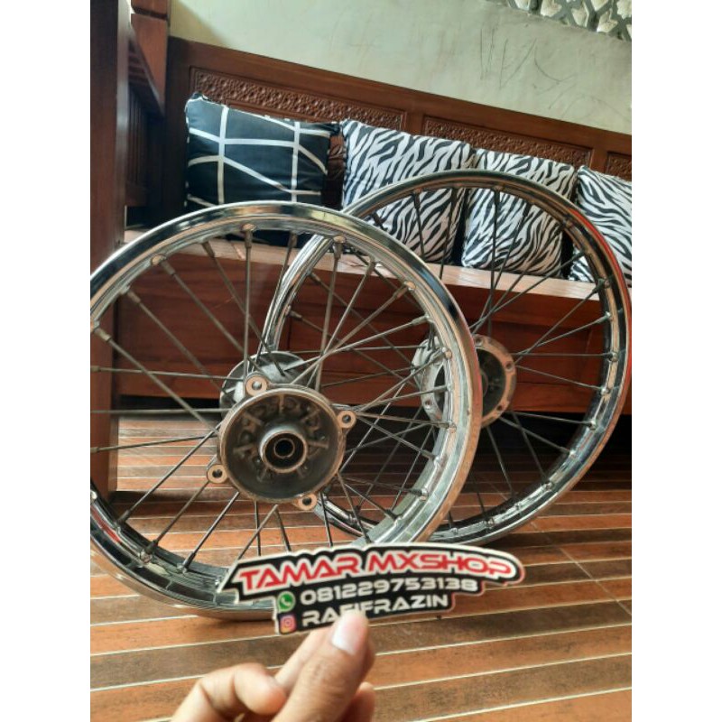 velg set original copotan klx ring 16/19 klx S/G tanpa ban
