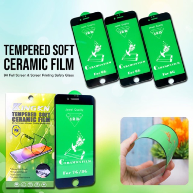 Tg Ceramic Film Tempered Glass Ceramic /Blue Type Samsung Oppo Xioami Realme Vivo Huawei Iphone Full