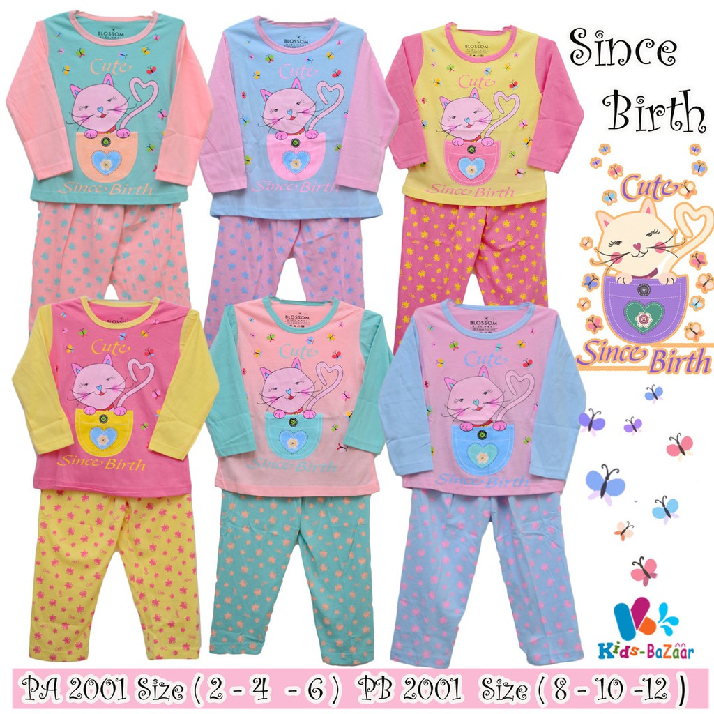 Grosir Baju Tidur Piyama Anak Size 2 4 6 Lengan Grosir Baju Tidur Piyama Anak Size 2 4 6 Lengan