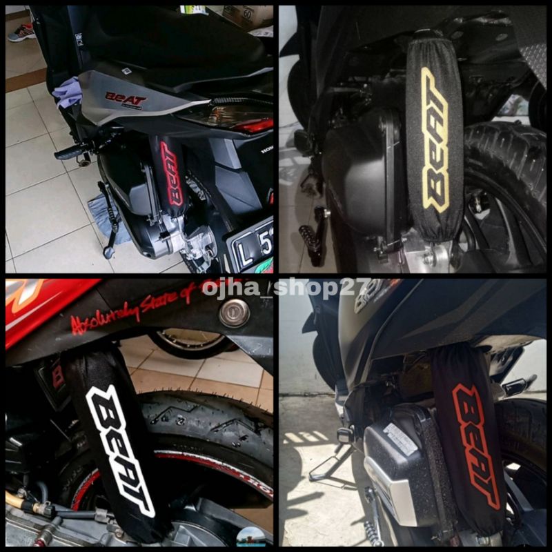 sarung shock breaker / cover shock breaker belakang motor beat