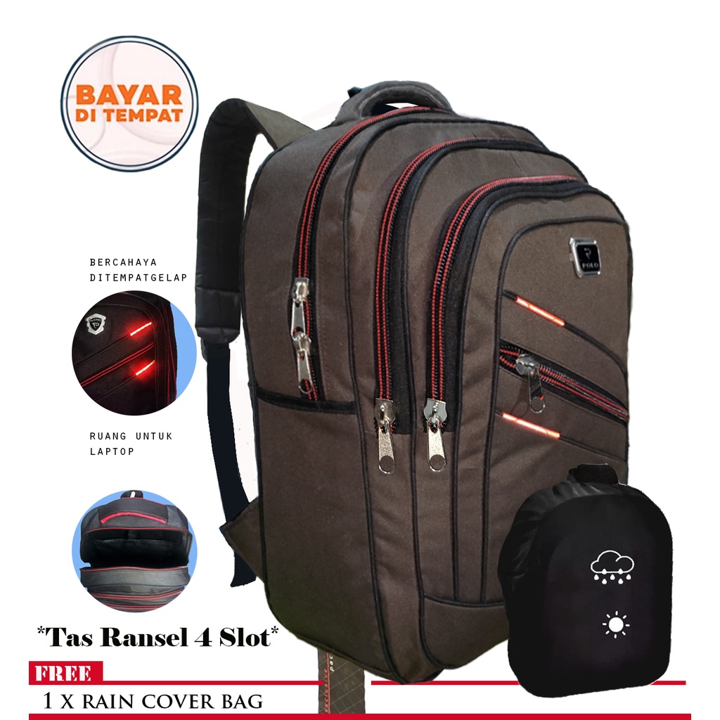 TAS RANSEL POLO PRIA/TAS RANSEL POLO 4 SLOT/TAS RANSEL POL0 PRIA KEREN/Tas Sekolah/Tas Laptop