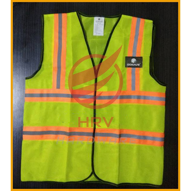 Rompi Kombinasi Polyester HIJAU Double Scotlite Polyster Safety Vest Polister