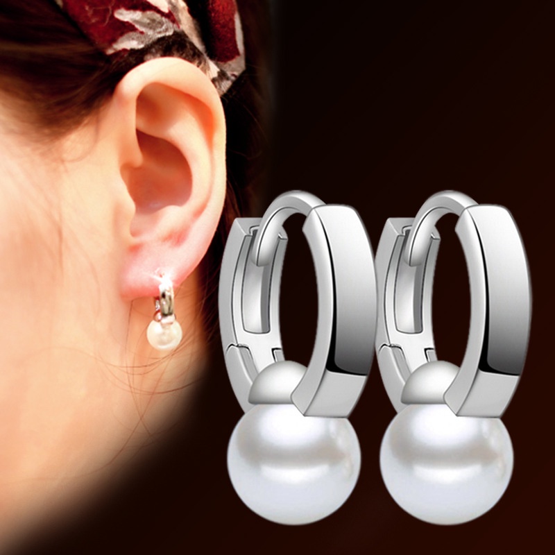 925 Perak Anting Anting Wanita Perhiasan Fashion Apollo/Subang Telinga anting perempuan