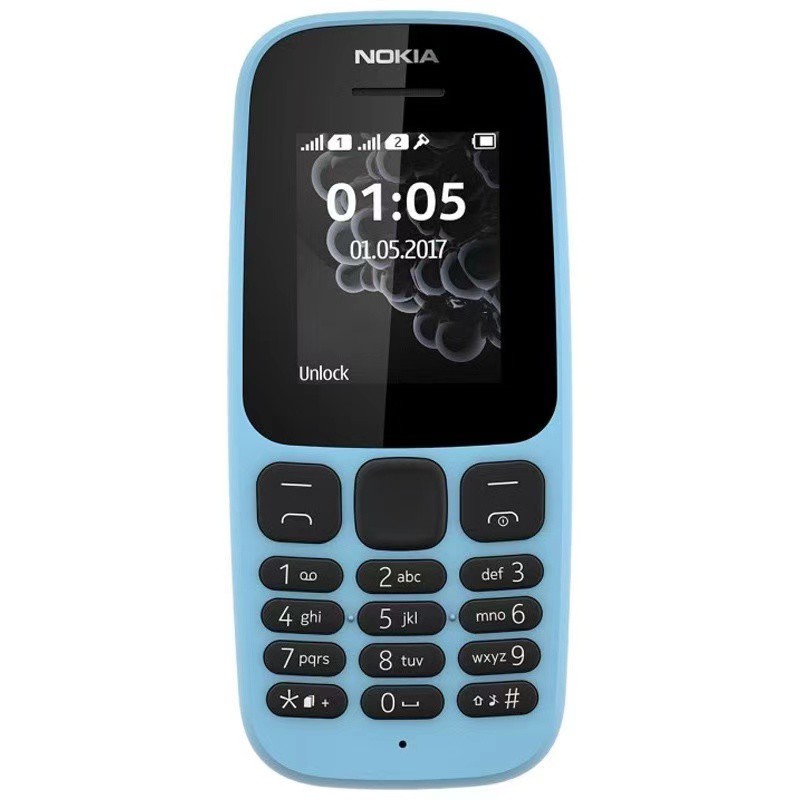 CUPID hp nokia 105 2017 murah garansi toko dual sim-Biru