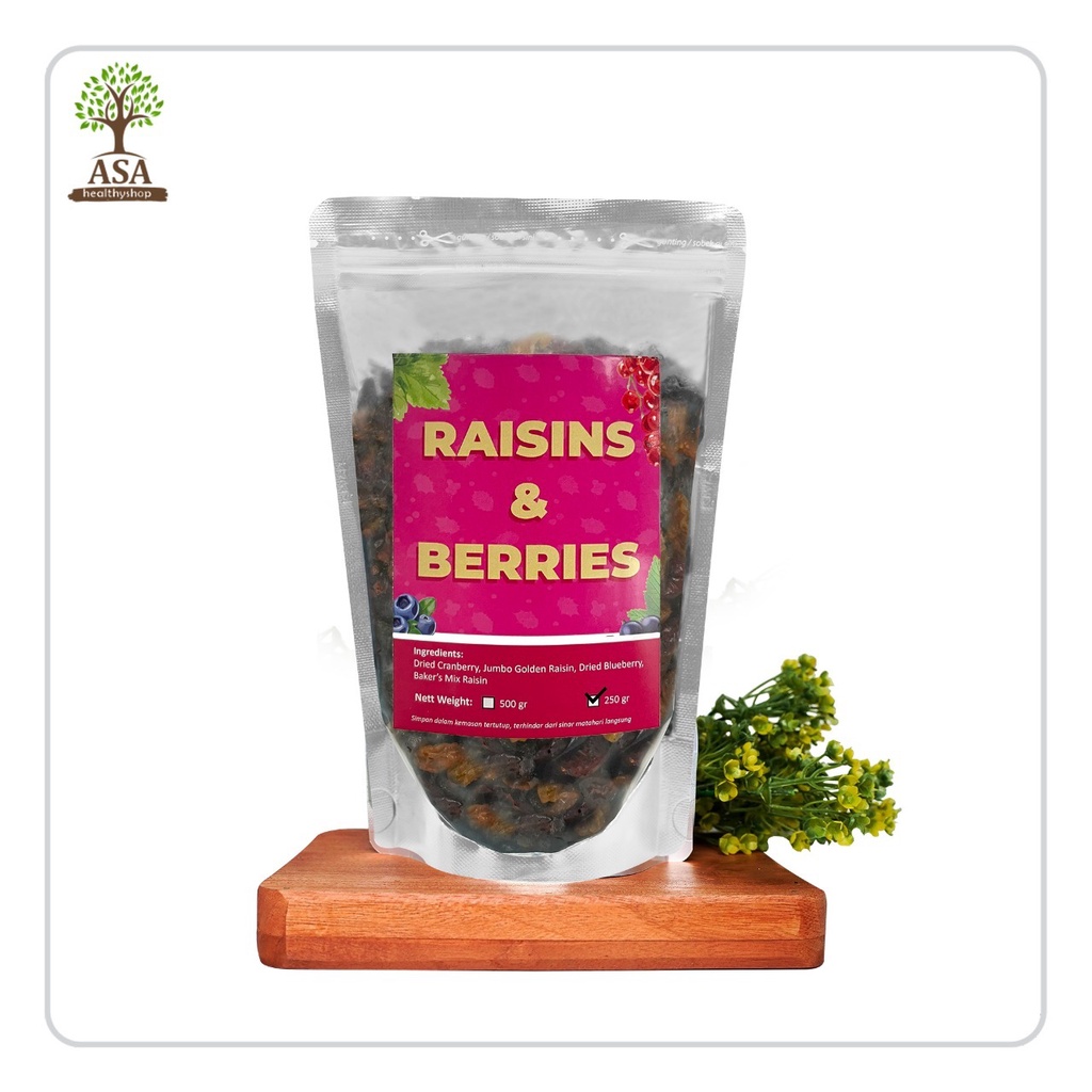 

Raisins & Berries 250 gram