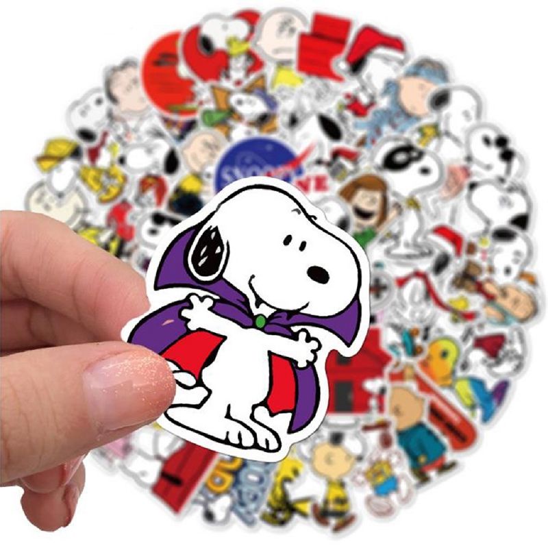 

12pc Stiker Snoopy Sticker Kartun Anjing Jurnal Diary Scrapbook Journal Studygram DIY Craft Deco