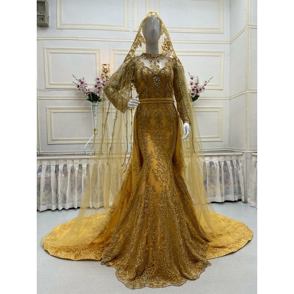 GAUN PENGANTIN DUYUNG FULL PAYET /WEDDING DRESS