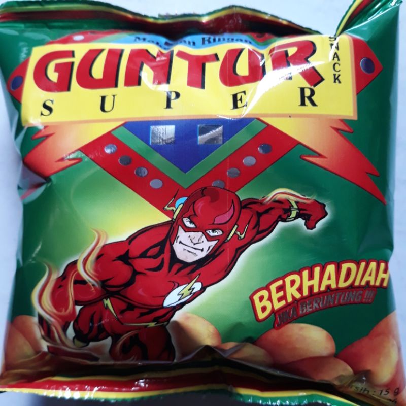 Chiki berhadiah Guntur isi 10  chiki ciki 1000  Jajanan jadul  jajanan jadoel  snack guntur  hoya gu