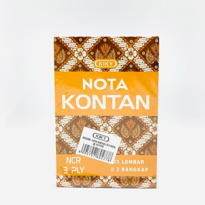 

Buku Nota kontan 3 Ply kecil 25 lembar 3 Rangkap Kiky- SHSNP