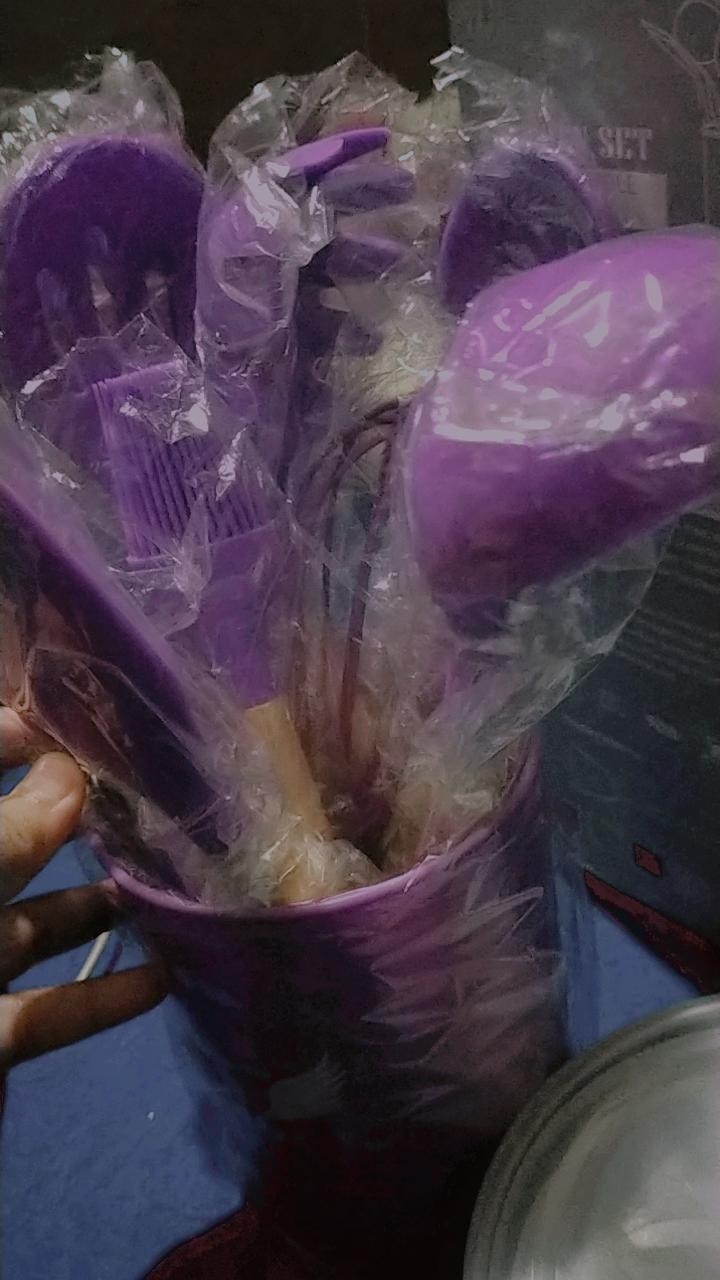 Spatula Set 10in1 Silikon Kayu Sendok Sutil Brush Penjepit Kocokan Alat Dapur Masak