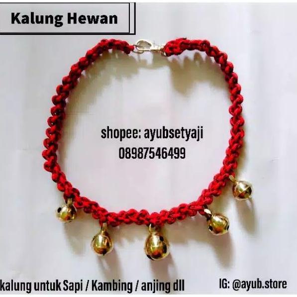 ] Kalung Sapi no1 Kalung Kambing kerbau dengan Lonceng Bulat Kuningan