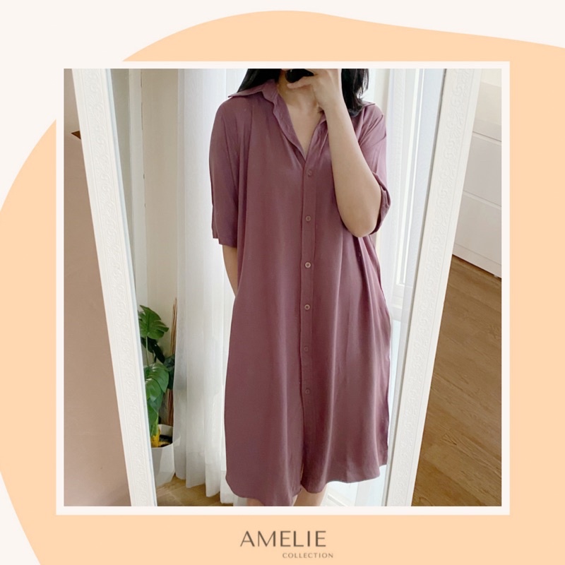 AMELIE BASIC SHIRTDRESS