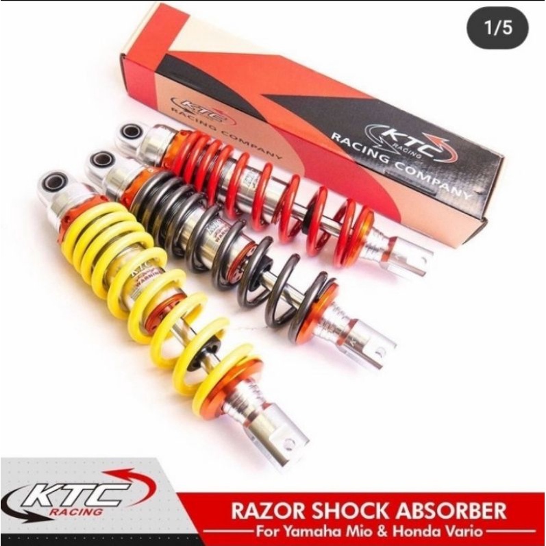 ShockBreaker KTC Racing Matic 300mm 325mm Shock Breaker Non Tabung Original PNP - Charmoto