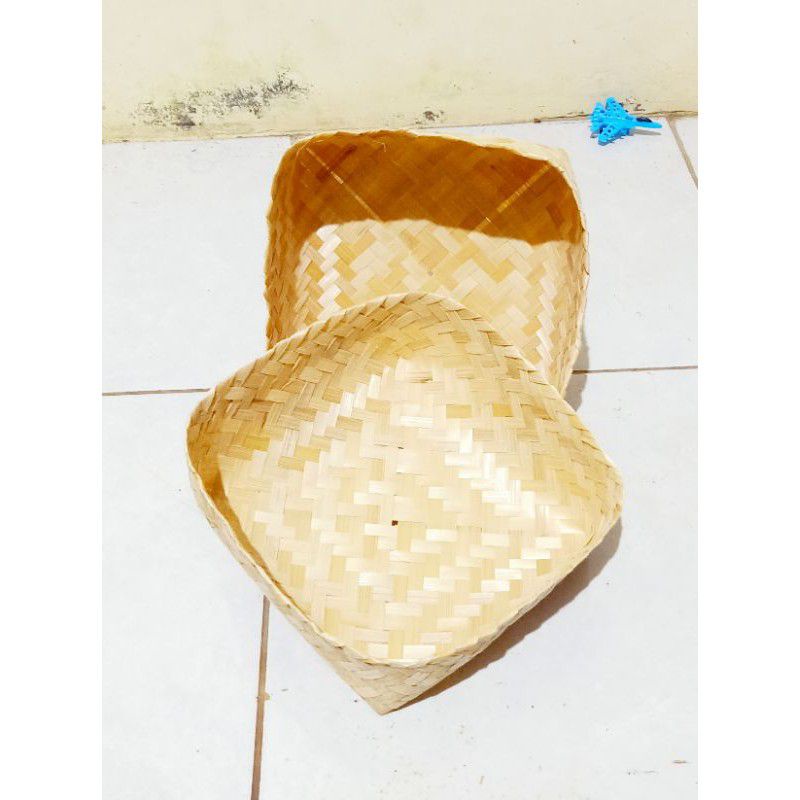 

[ Halodul ] BESEK BAMBU 18x18 satuan/ box /wadah/hampers/kado/kemasan