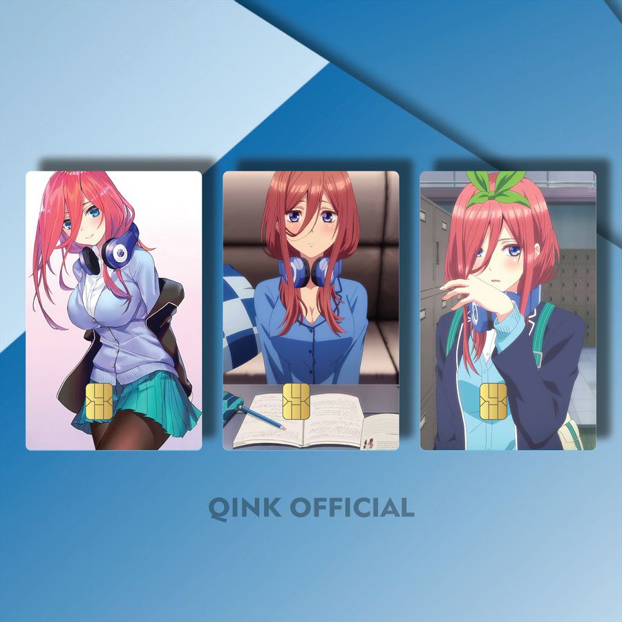 COVER FLAZZ ANIME MIKU NAKANO GOTOUBUN CKPMR/5BXWX/ STIKER KTP MIKU NAKANO ANIME GOTOUBUN / CARD ATM