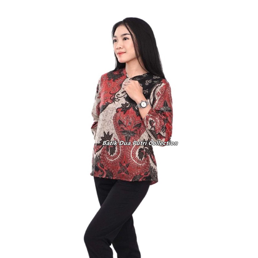 Atasan Blouse Batik Wanita By Batik Dua Putri Collection