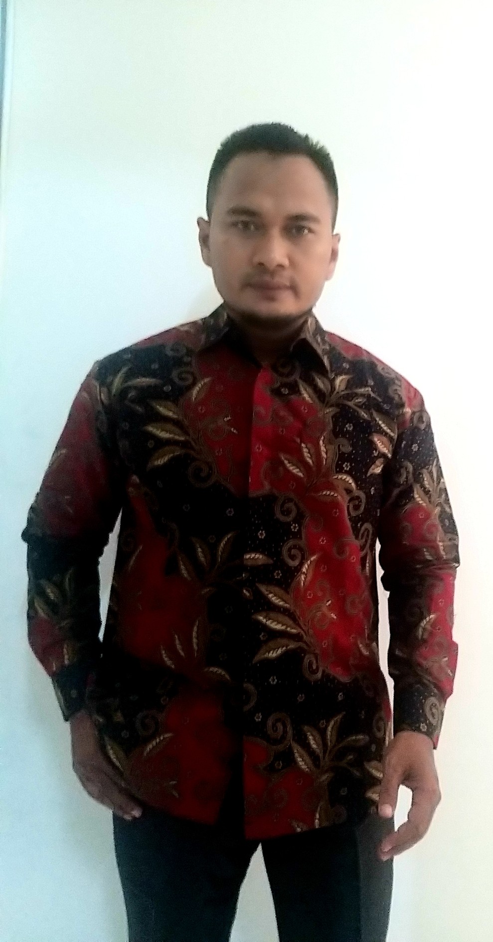 Baju Batik Pria Lapis Furing Blantongan Merah Batik Solo