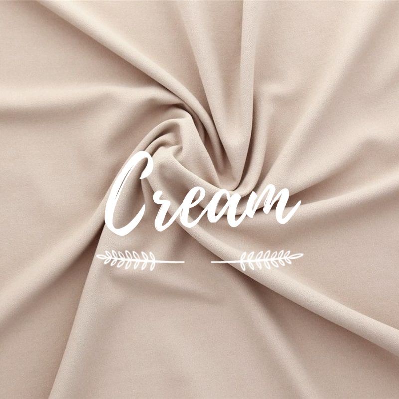 JILBAB INSTAN SALSA AREY OVAL BORDIR KOMBINASI-Cream