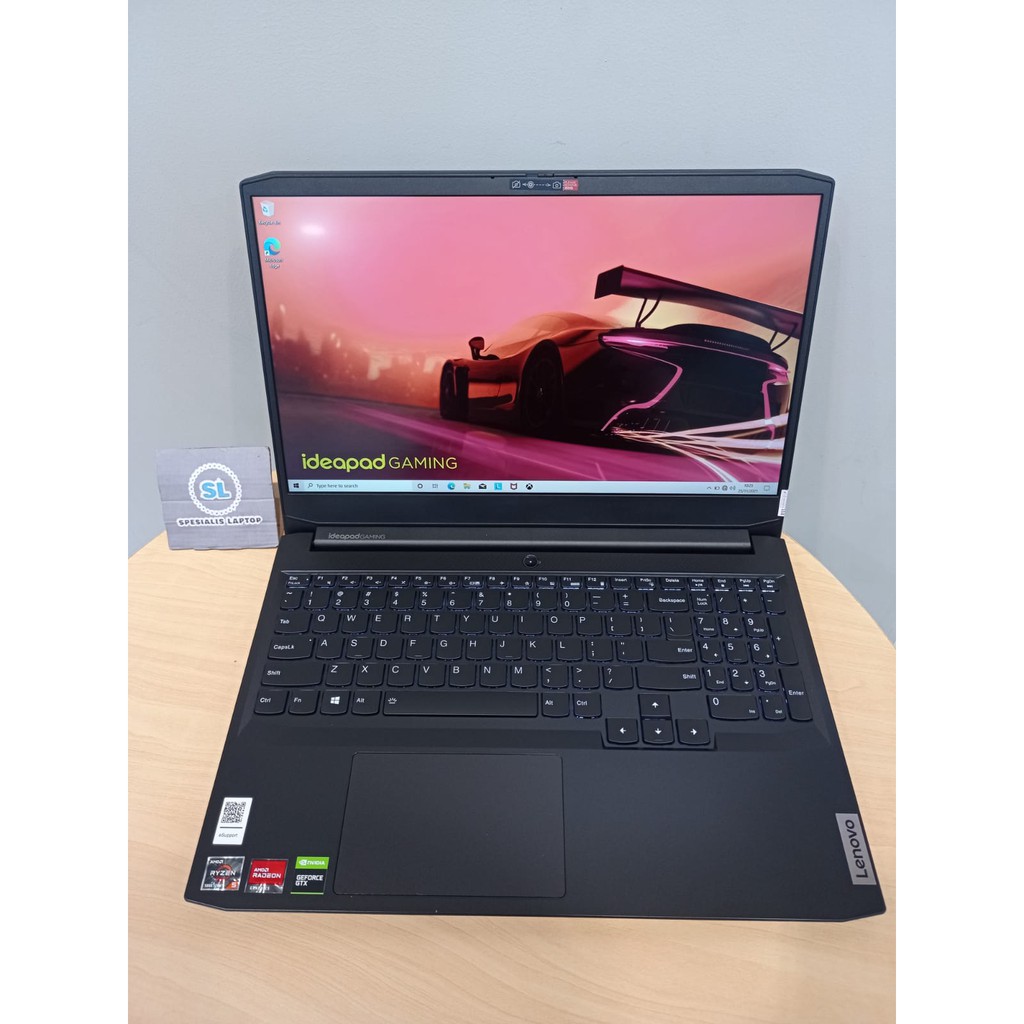 LAPTOP GAMING LENOVO IDEAPAD GAMING 3 15 RYZEN 5 5600H 8GB 512GB SSD GTX1650 FHD WIN11HOME BLACK