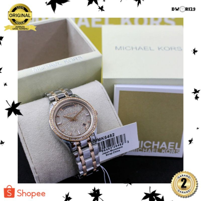 JAM TANGAN PRIA WANITA | RANTAI | KULIT | KARET | MURAH | WANITA - M1CHA3L K0RS MK6482 ORIGINAL