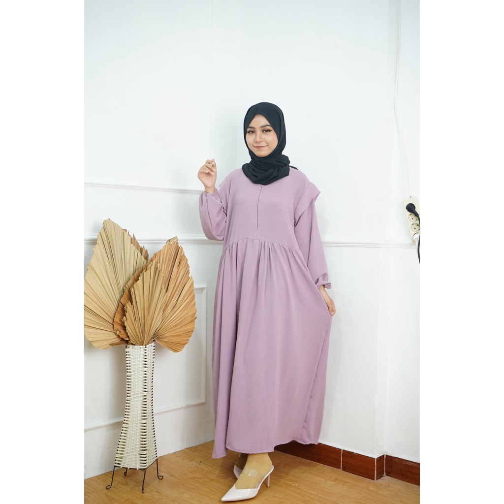 Revina Dress Crincle Premium / Dress Polos Rayon Crincle