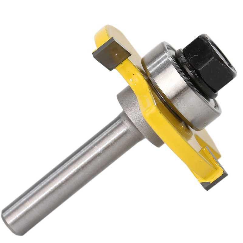 JGZUI Mata Bor Drill Bit Tongue &amp; Groove Joint Shank 6.35mm 2PCS C3