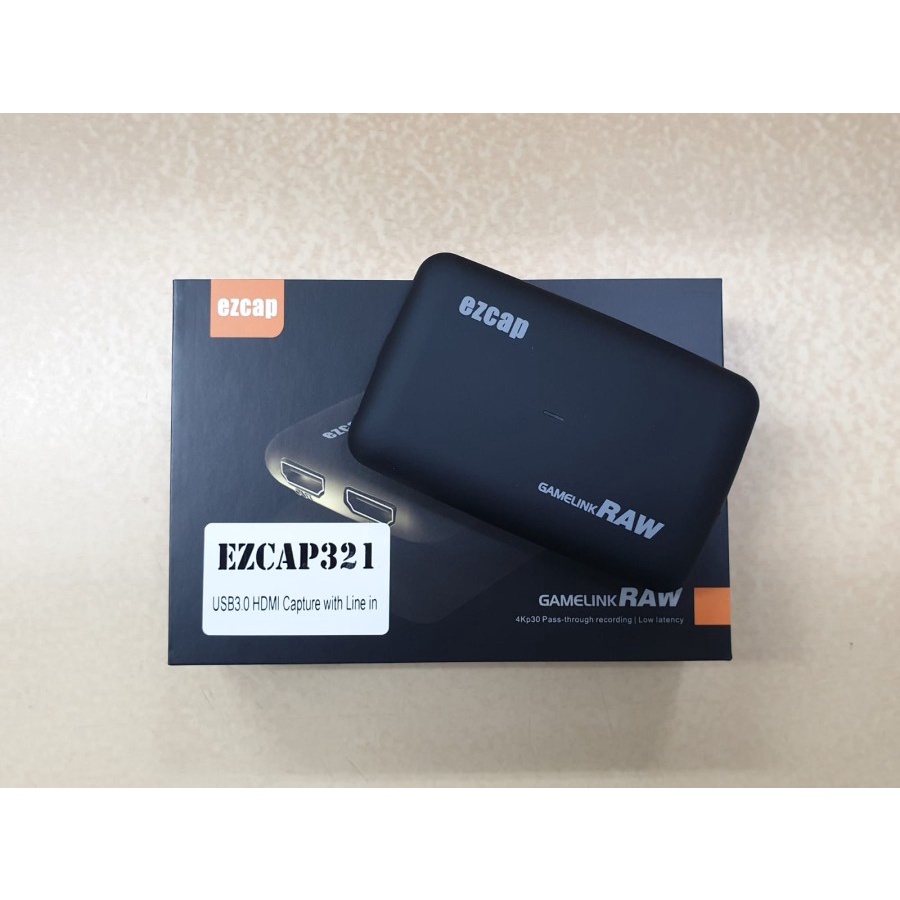 Ezcap game link RAW 4K capture live streaming game capture 321