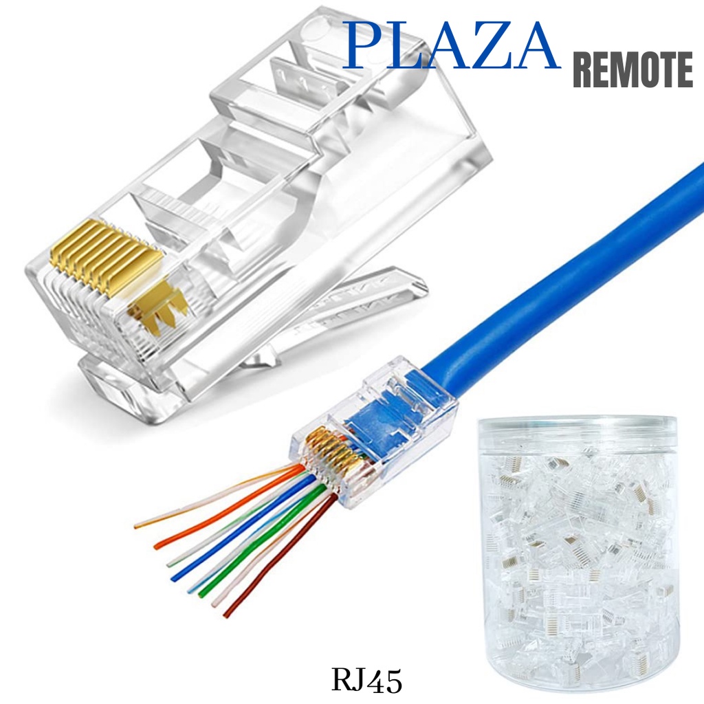 Connector RJ45 Cat5 /Konektor RJ45 Cat5 CAT5E TEMBUS ANTI GAGAL