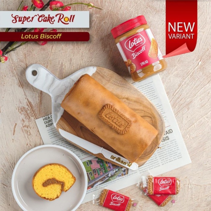 

Super Cake Brillian Roll Lotus Biscoff Oleh-Oleh Khas Semarang