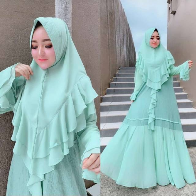 Set syari rempel tengah by sss