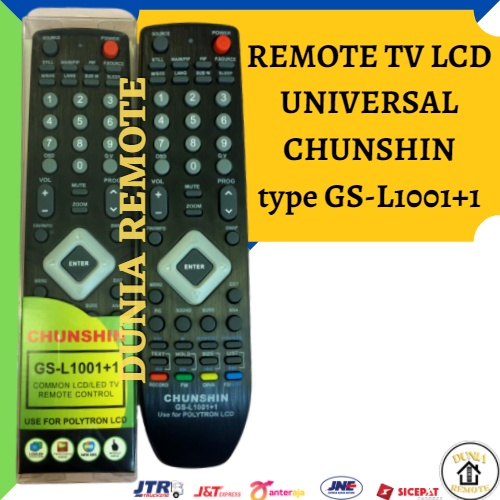 Remot / Remote TV LCD LED POLYTRON Universal Chunshin type GS L1001+1 mika