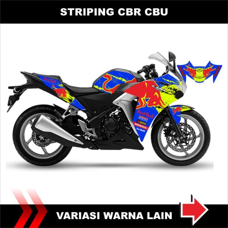 STRIPING HONDA CBR 150 CBU/CBR CBU 150 REDBULL