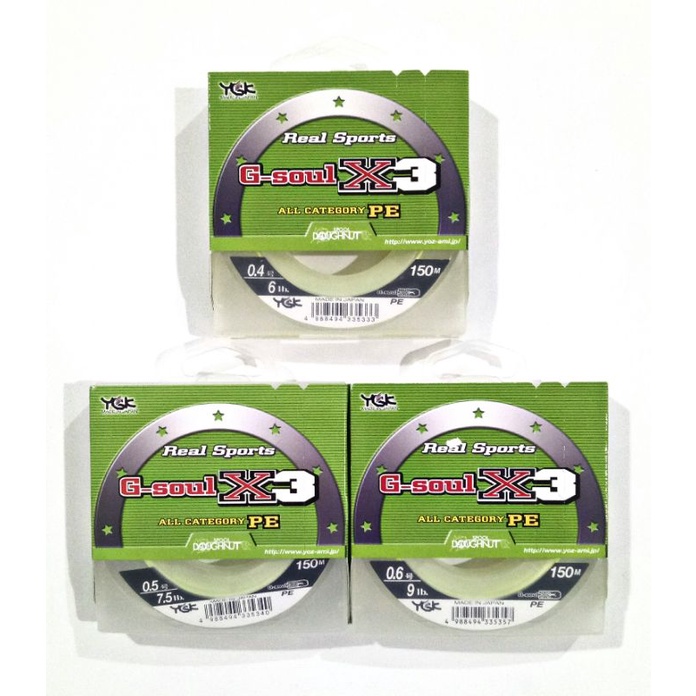 SENAR / LINE PE YGK G-SOUL X3 150M