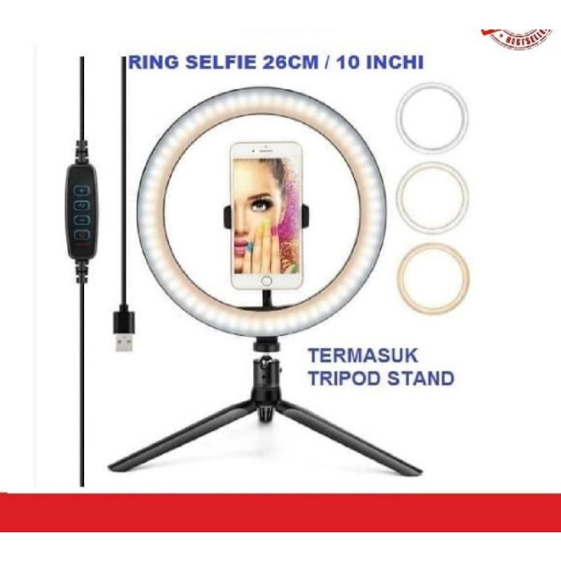 Ring Selfie Flogger + Tripod Handle Stand Holder Diameter  20cm / 8in