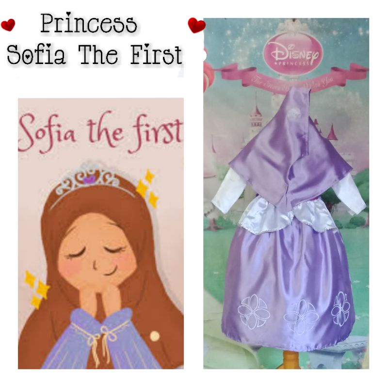Princess Sofia Gamis Baju Kostum Disney Size Anak Dan Dewasa