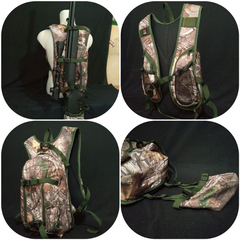 Tas Ransel Hydro Senapan Camo Hunting Multifungsi Realtree Xtra Tas Punggung