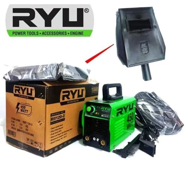 Mesin Trafo Las Listrik RYU RII 120-2 450W 450 Watt Travo Welding Inverter