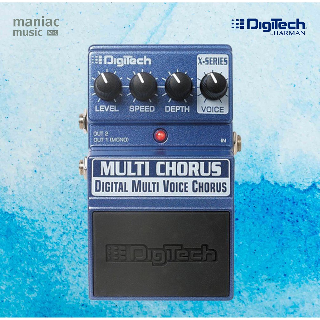 Digitech XMCV - Efek Gitar. Digital Multi Voice Chorus. Metal Chassis