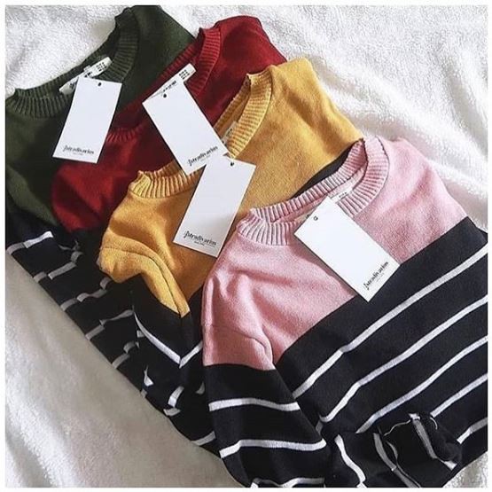 Atasan POPY Sweater Rajut - ATASAN RAJUT WANITA