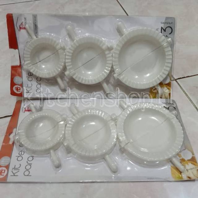 Cetakan pastel pangsit cetakan Dumpling set isi 3pcs